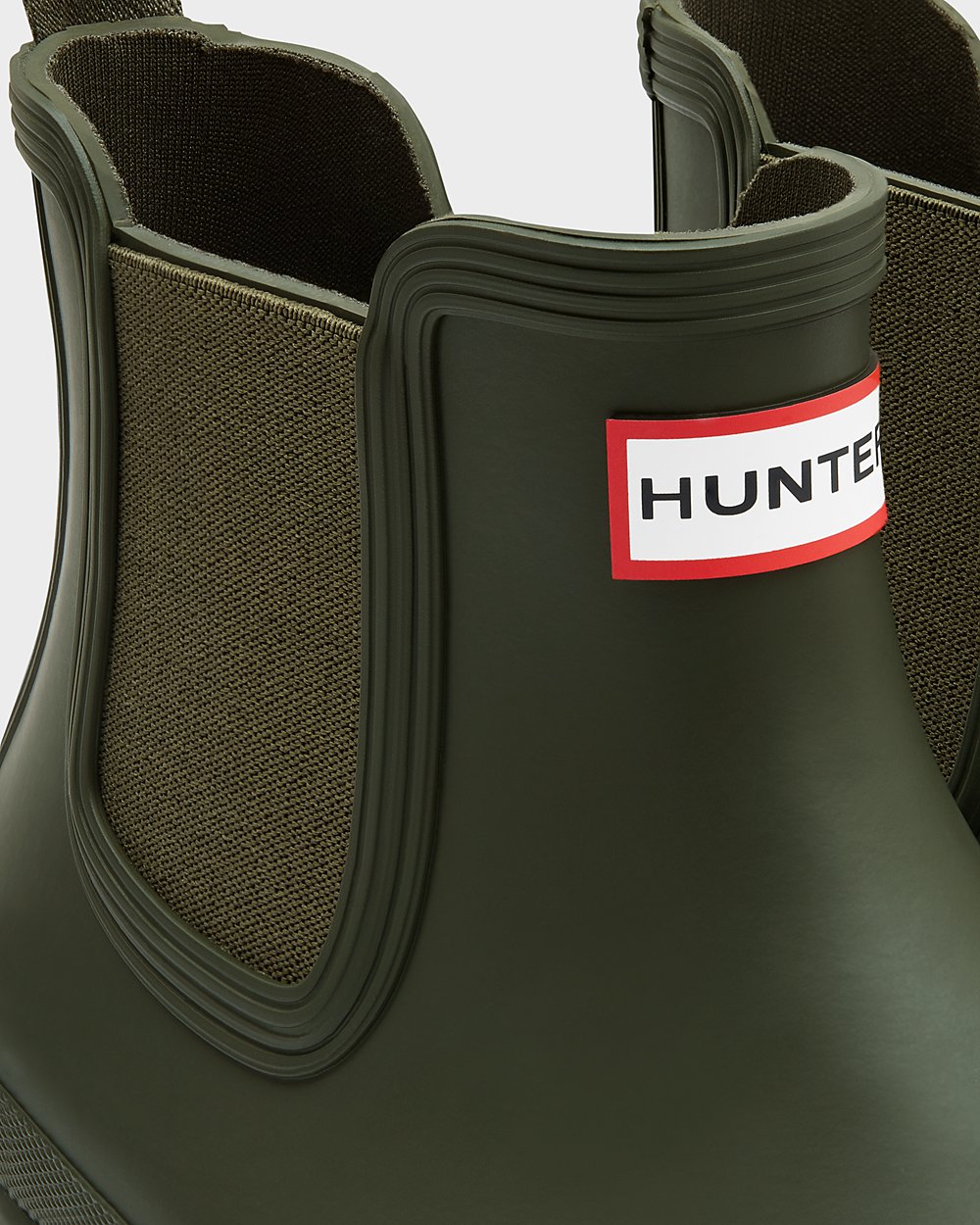 Chelsea Boots Heren - Hunter Original - Donker Olijfgroen - 16UTXLPQM